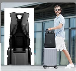 Ba Lô Chống Trộm Chống Nước MARK RYDEN Slim Laptop Backpack Men Thin   Back Pack 15.6 inch Work Man Backpack Business Bag Unisex Black Ultralight