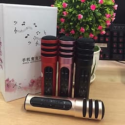 Micro thu âm karaoke live stream C7 loại cao cấp kèm tai phone