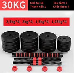 BỘ 30KG TẠ TAY 2in1 ,CAO CẤP ĐA NĂNG TIỆN DỤNG HÀNG ĐẸP GIÁ CHẤT 