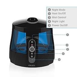 Máy phun sương tạo ẩm nóng lạnh USA công nghệ siêu âm khử khuẩn HoMedics Total Comfort Humidifier Plus nhập khẩu USA