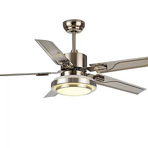 Quạt trần đèn QTK80 - Điều khiển từ xa - Đèn Led 3 màu