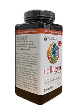 Viên uống bổ sung Collagen+Biotin Youtheory (Collagen Type 1-2-3) 390 Viên - Mẫu mới 