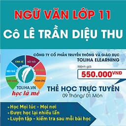 Khóa học NGỮ VĂN LỚP 11 cô Diệu Thu - 09 tháng