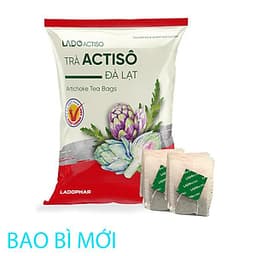 Trà atiso Ladophar gói 100 túi lọc tặng 2 túi trà actiso Premium Ladophar giúp mát gan thông mật lợi tiểu