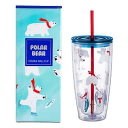 Ly Nhựa Có Ống Hút Lock&Lock HAP507BLU 750ml - Màu Xanh Nước Biển