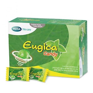 Kẹo thảo dược Eugica giảm ho và đau rát họng hiệu quả - Hộp 100 viên