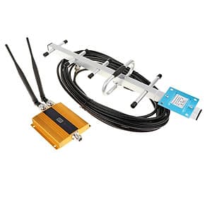 GSM 900Mhz Tín Hiệu Điện Thoại Repeater Tăng Áp Khuếch Đại W/Yagi Ăng Ten Bộ