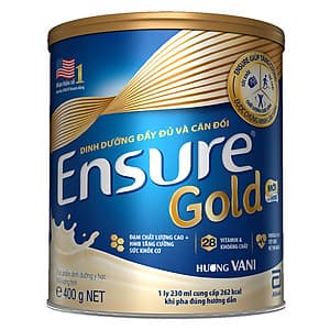 Sữa Bột Abbott Ensure Gold ESS Dinh Dưỡng Đầy Đủ Và Cân Đối (400g)