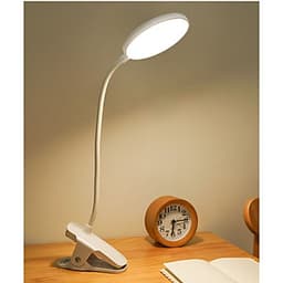 Đèn Bàn Học Đọc Sách, Làm Việc (Học Sinh, Sinh Viên, Văn Phòng) Cao Cấp Kẹp Bàn – 03 Mức Độ Ánh Sáng Vàng Bảo Vệ Mắt Chống Cận Pin 2500 mAh