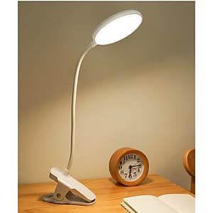 Đèn Bàn Học Đọc Sách, Làm Việc (Học Sinh, Sinh Viên, Văn Phòng) Cao Cấp Kẹp Bàn – 03 Mức Độ Ánh Sáng Vàng Bảo Vệ Mắt Chống Cận Pin 2500 mAh