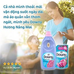 Nước Xả Vải Downy Nắng Mai  (3.5L/ Túi) - Giữ quần áo tươi mới - Hương thơm tươi mới kéo dài 