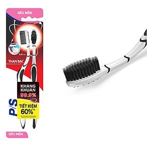 Combo 2 Bàn Chải Đánh Răng P/S Than Bạc - Giao Màu Ngẫu Nhiên