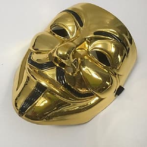 Mặt Nạ hacker halloween màu vàng