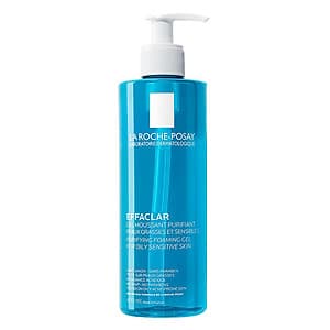 Gel rửa mặt tạo bọt làm sạch & giảm nhờn cho da dầu nhạy cảm La Roche-Posay Effaclar Purifying Foaming Gel (400ml)