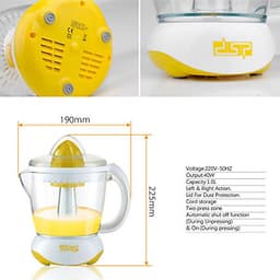 Máy vắt cam gia đình DSP công suất 40W, Dung tích bình 1 lít - Hàng Chính Hãng