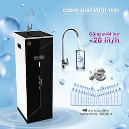 Máy lọc nước RO Mutosi MP-290S tủ đứng, 9 cấp lọc, tạo nước kiềm hydrogen, công suất 20L/h - Hàng chính hãng