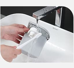 Bộ kệ treo bàn chải đánh răng kèm 3 cốc có ngăn kéo 
