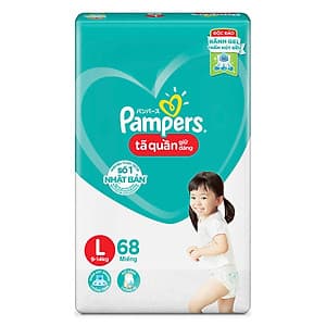 Tã Quần Pampers Giữ Dáng Mới Gói Cực Đại L68 (68 Miếng)