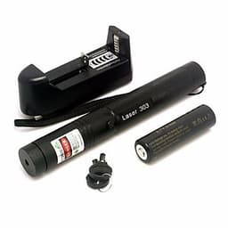 Đèn pin Laser Laze MV – 303 (Đen) tia xanh được tặng pin sạc và sạc