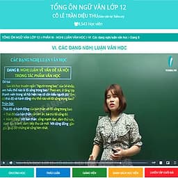 Khóa học TỔNG ÔN NGỮ VĂN LỚP 12 cô Diệu Thu - 09 tháng