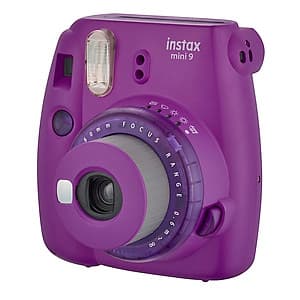 Máy Ảnh Selfie Lấy Liền Fujifilm Instax Mini 9 Clear Purple - Hàng Chính Hãng