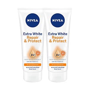 Combo 2 Tinh Chất Dưỡng Thể Dưỡng Trắng NIVEA Ban Ngày Giúp Phục Hồi & Chống Nắng SPF50 (180ml) - 88314