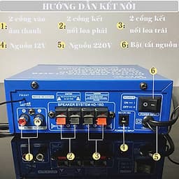Amply Karaoke Bluetooth Mini Tely BIJ253 Kết Nối USB Thẻ Nhớ Sử Dụng Nguồn 220V Và 12V