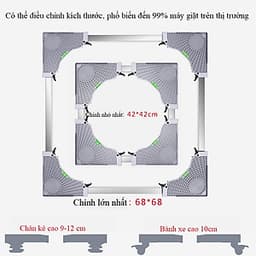 Chân Máy Giặt, Tủ Lạnh Có Bánh Xe 