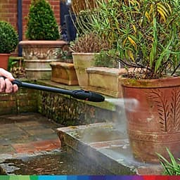 Combo Máy Phun Xịt Rửa Áp Lực Cao Bosch Easyaquatak 110 + Dây Nối Dài 6m Và Đầu Phun 90 Độ