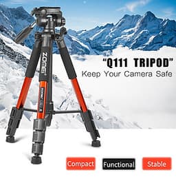 Chân Máy Ảnh Tripod, Máy Quay Phim, Máy Ảnh Chuyên Nghiệp ZOMEI Q111 - Hàng Nhập Khẩu