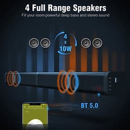 Loa thanh loa soundbar dùng cho smart tivi SK30-Optical có ổ cắm đa năng đi kèm
