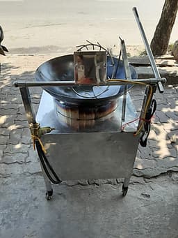 Máy rang cơm , chiên xào tự động đa năng đơn giản dễ sử dụng,trang bị Aptomat chống dò điện
