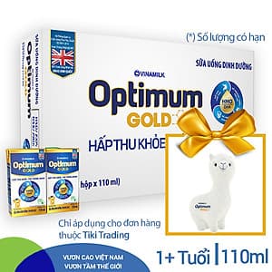 Thùng 48 Hộp Sữa Bột Pha Sẵn Vinamilk Optimum Gold 110ml