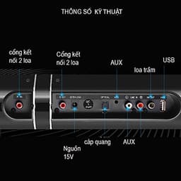 loa thanh âm thanh nổi 3D kết nối smart tivi  LP-1807P 