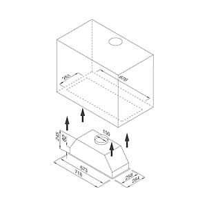 Máy Hút Khói Khử Mùi Âm Tủ Malloca VISSO-K7205 – Hàng Chính Hãng