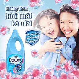 Nước Xả Vải Downy Chuyên Dụng Chống Khuẩn (Chai Lớn Tiết Kiệm 3.8L) - Bảo vệ khỏi vi khuẩn và mùi hôi - Hương thơm tươi mát kéo dài