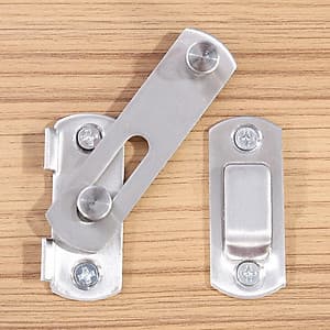 Chốt khóa cài cửa an toàn chất liệu thép không gỉ cao cấp tiện dụng  (7x5cm)