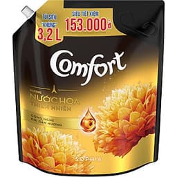 Nước Xả Vải Comfort Hương Nước Hoa Thiên Nhiên Sophia (3.2L)
