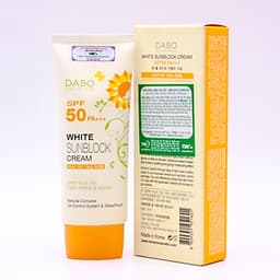 Kem chống nắng dưỡng da tác dụng 8h Hàn Quốc Dabo White Sunblock Cream SPF 50 PA+++ (70ml) - Hàng Chính Hãng