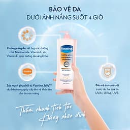 Sữa Dưỡng Thể Trắng Da Chống Nắng Và Ô Nhiễm Môi Trường Vaseline SPF 24 PA ++ (400ml)