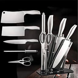 Bộ dao nhà bếp cao cấp nhật bản 5 món có kèm giá đựng dao
