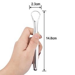 Dụng Cụ Cào Lưỡi Bằng Thép Không Gỉ Có Thể Tái Sử Dụng Vệ Sinh Miệng Cho Người Lớn Trẻ Em