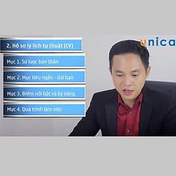  Khóa học PHÁT TRIỂN CÁ NHÂN- Kỹ năng tìm việc và trả lời phỏng vấn thông minh - [UNICA.VN