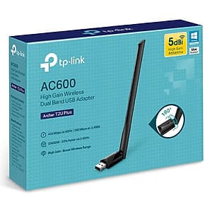  TP-Link T2U Plus - Usb Thu Sóng WiFi Công Suất Cao AC600 - Hàng chính hãng TP-Link