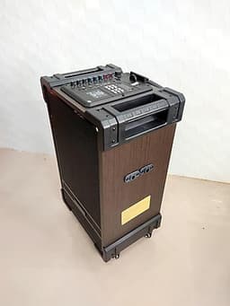 Loa vali kẹo kéo karaoke ronamax mt12 lo gỗ 3 tấc kèm 2micro karaoke