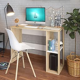 Bàn Làm Việc Kết Hợp Kệ Sách Không Phải Đứng Lên Lấy Sách Khi Học Tập Và Làm Việc