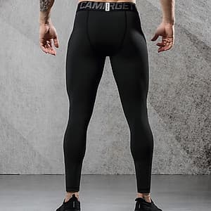 Quần Legging Nam Tập Gym Thể Thao, Quần Giữ Nhiệt Nam, Quần Legging Pro Combat - Thích hợp tập gym, đá bóng, chạy bộ, bóng rổ hoặc giữ ấm cơ thể (SP004)
