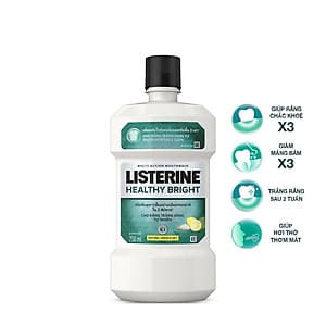 Nước Súc Miệng Làm Trắng Răng Listerine Healthy Bright (750ml) - 8850007813385