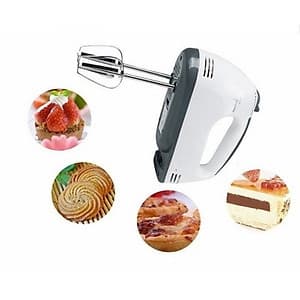 COMBO Máy Đánh Trứng Cầm Tay 7 Cấp Độ 180W Kèm 4 Que Đánh Trứng - Tặng 1 khuôn làm kem silicon