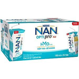 Thùng 24 hộp Nestlé NAN OPTIPRO Kid Hộp pha sẵn 180ml ( 24x180ml) + Tặng Balo con ong